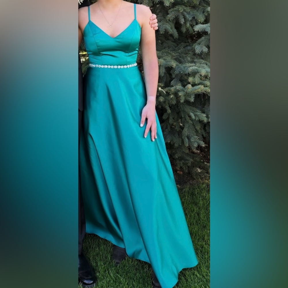 Teal Jules and Cleo Prom Dress, Size 2